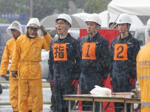 2014年 自衛消防審査会 敢闘賞　写真